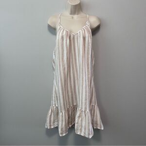 Vineyard Vines Linen Cross Back Coverup Dress Size M